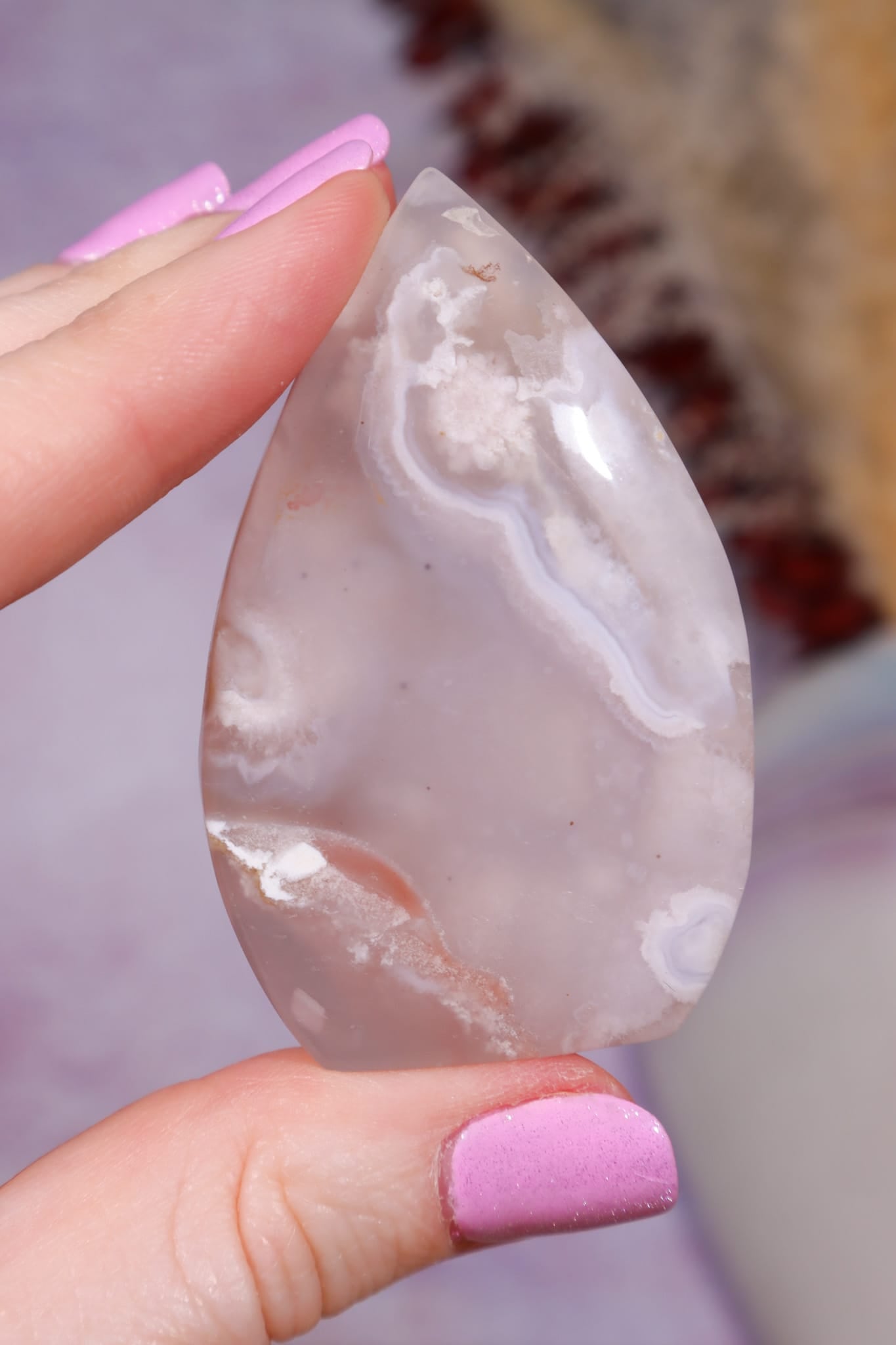 Flower Agate Flame| 5.8cm | Madagascar Flames Tali & Loz Crystals