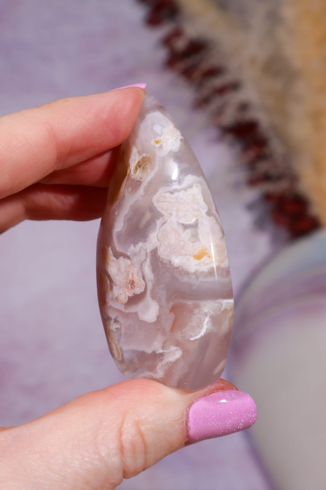 Flower Agate Flame| 5.8cm | Madagascar Flames Tali & Loz Crystals