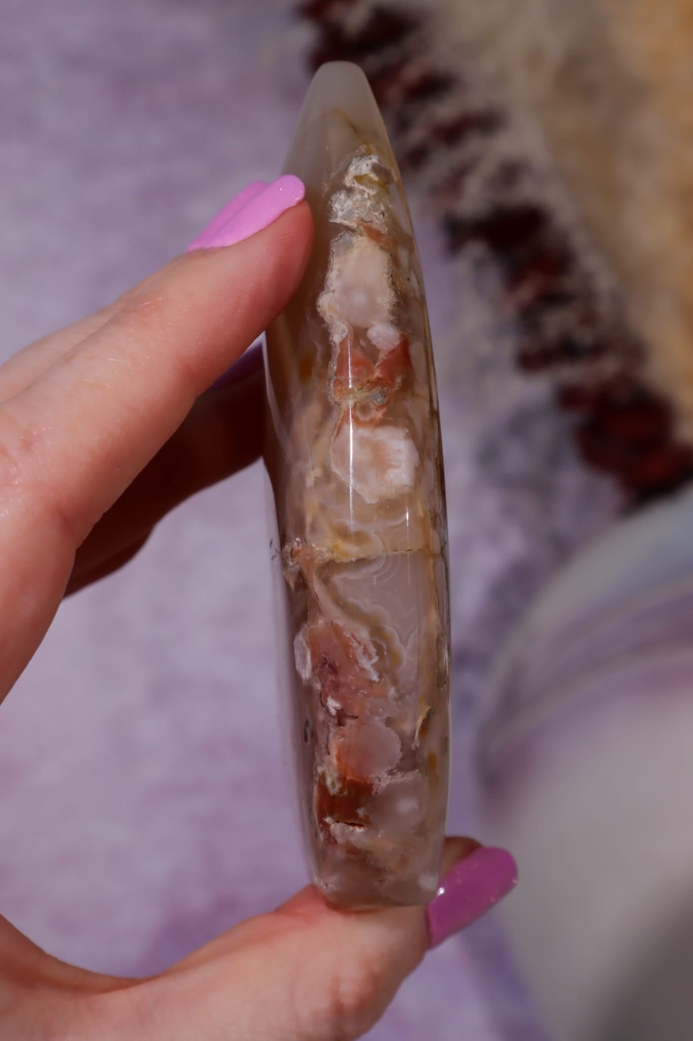 Flower Agate Flame| 9.2cm | Madagascar Flames Tali & Loz Crystals