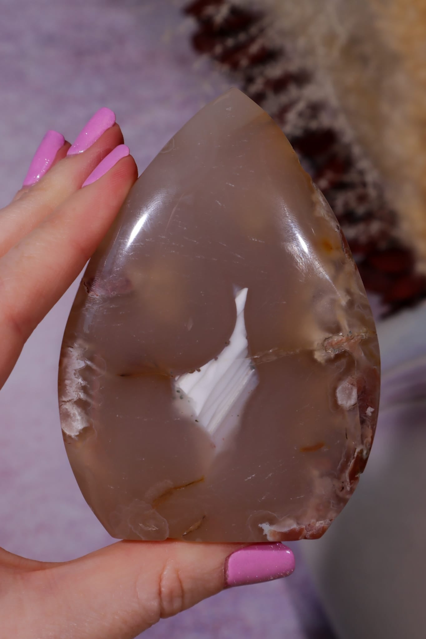 Flower Agate Flame| 9.2cm | Madagascar Flames Tali & Loz Crystals