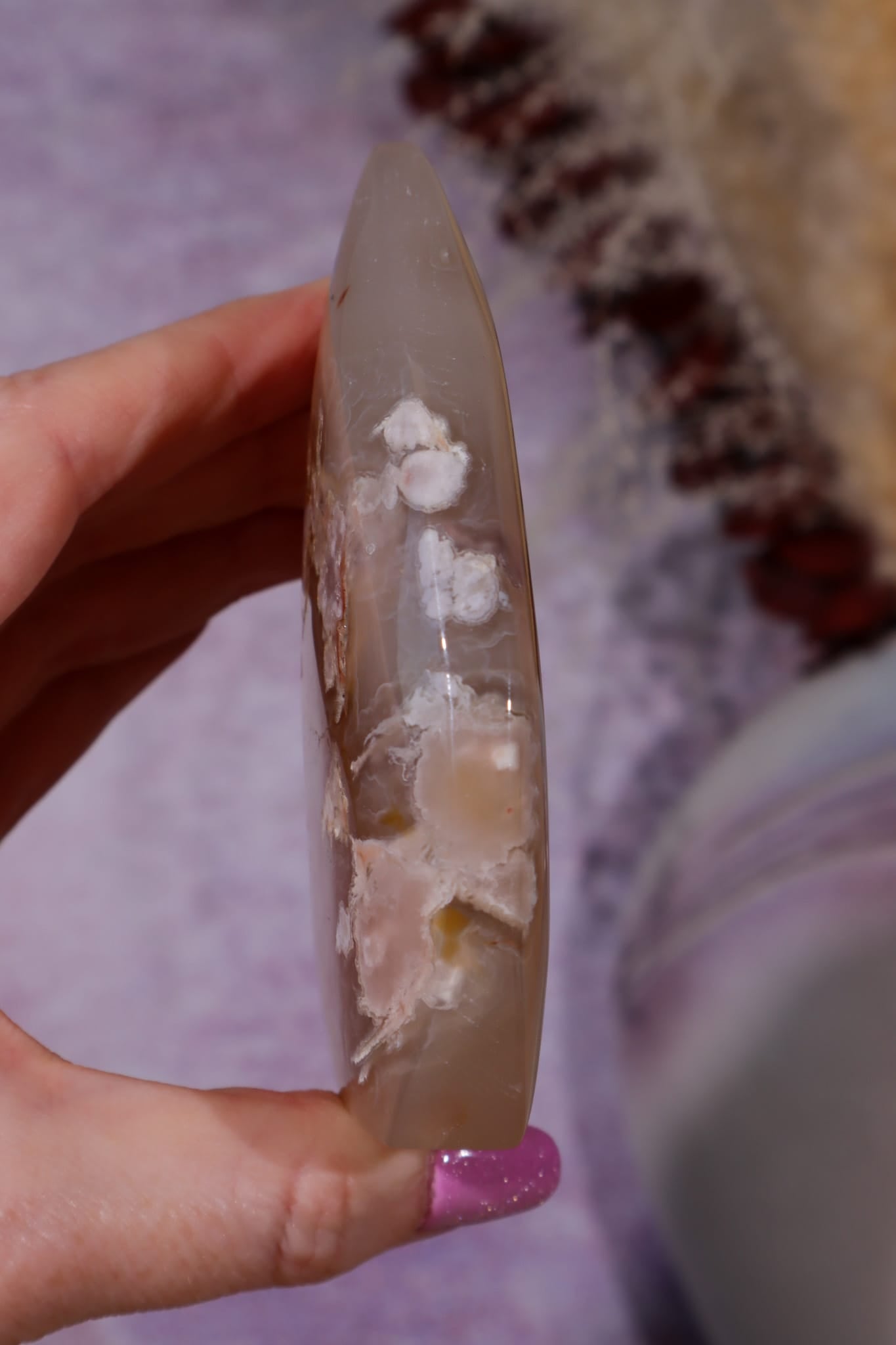 Flower Agate Flame| 9.2cm | Madagascar Flames Tali & Loz Crystals