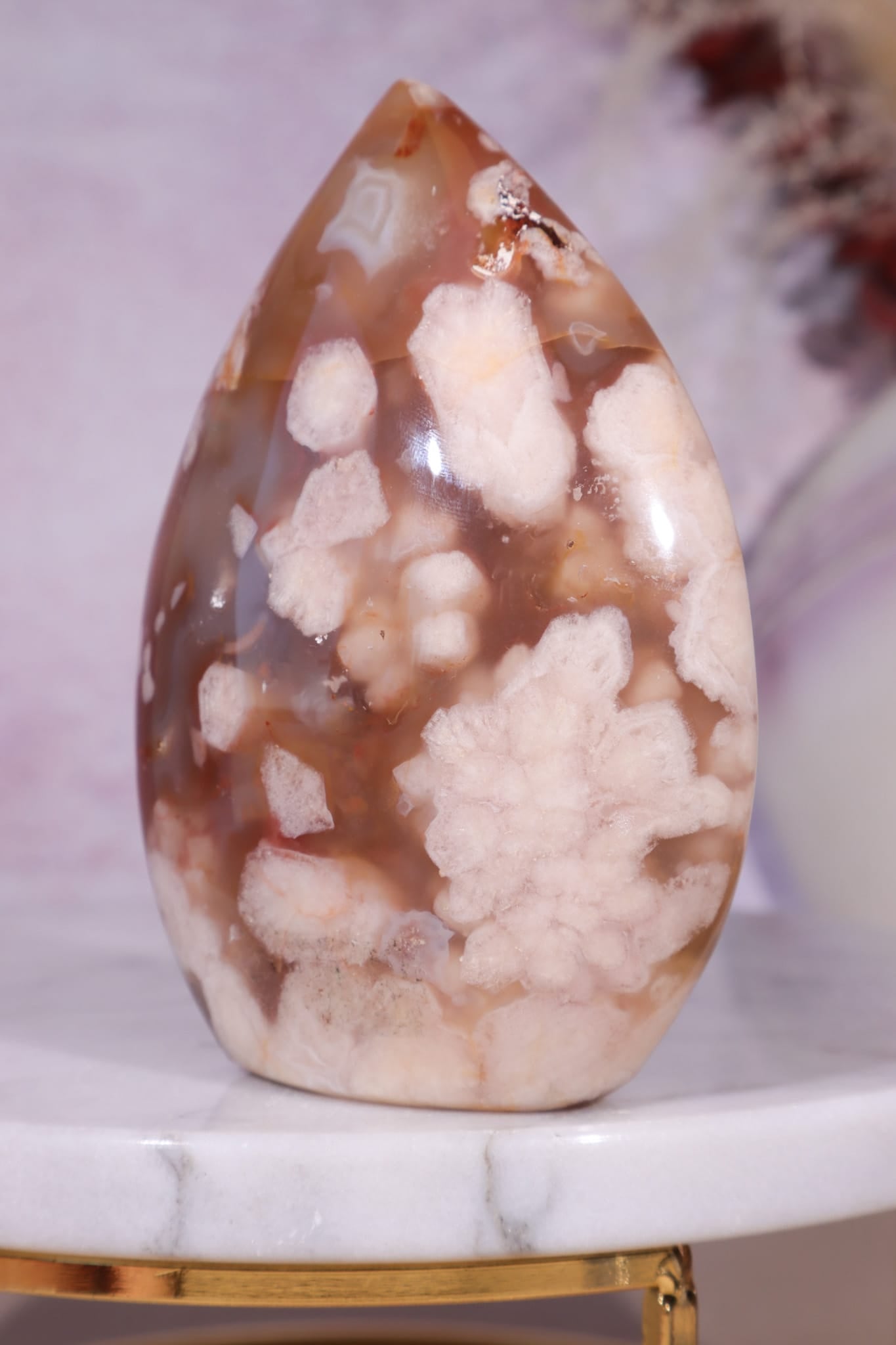 Flower Agate Flame| 9.5cm | Madagascar Flames Tali & Loz Crystals