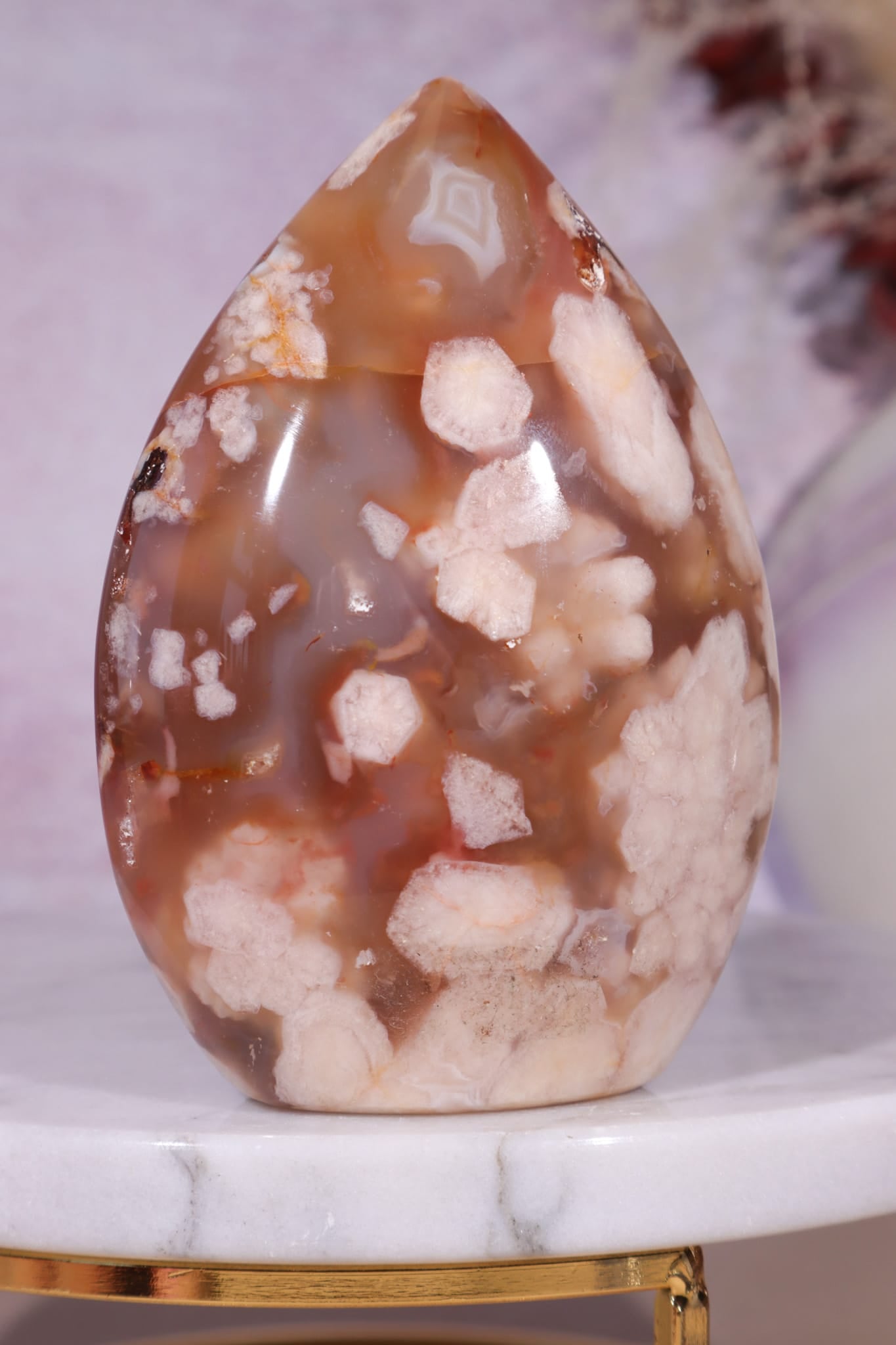 Flower Agate Flame| 9.5cm | Madagascar Flames Tali & Loz Crystals