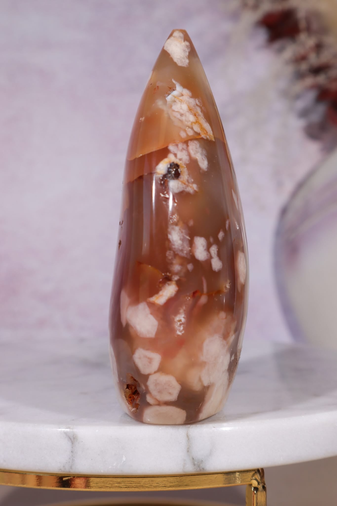 Flower Agate Flame| 9.5cm | Madagascar Flames Tali & Loz Crystals
