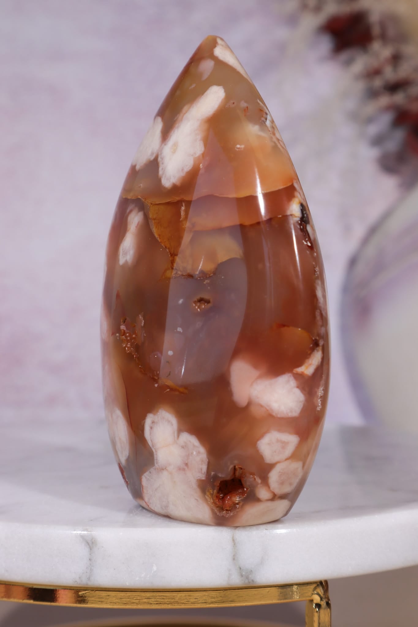 Flower Agate Flame| 9.5cm | Madagascar Flames Tali & Loz Crystals