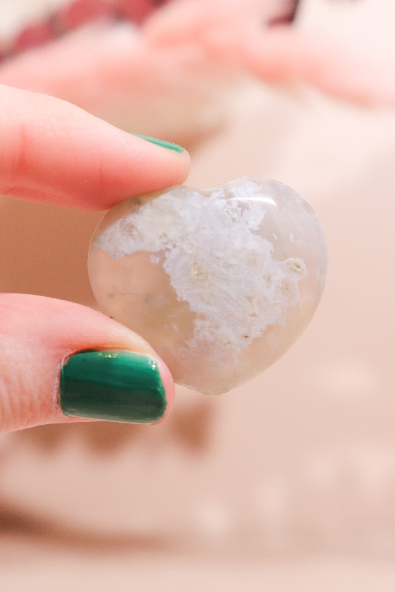 Flower Agate Hearts 2.5x3cm - Tali & Loz Crystals