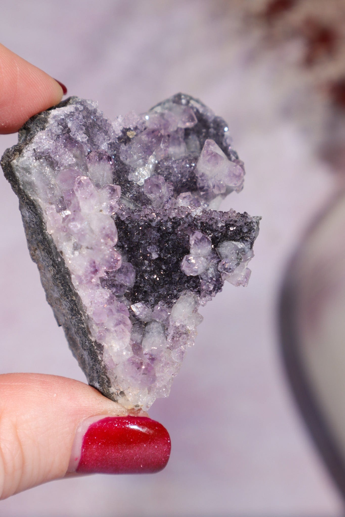 Flower Amethyst Specimen 6cm, Uruguay Specimen Tali & Loz Crystals
