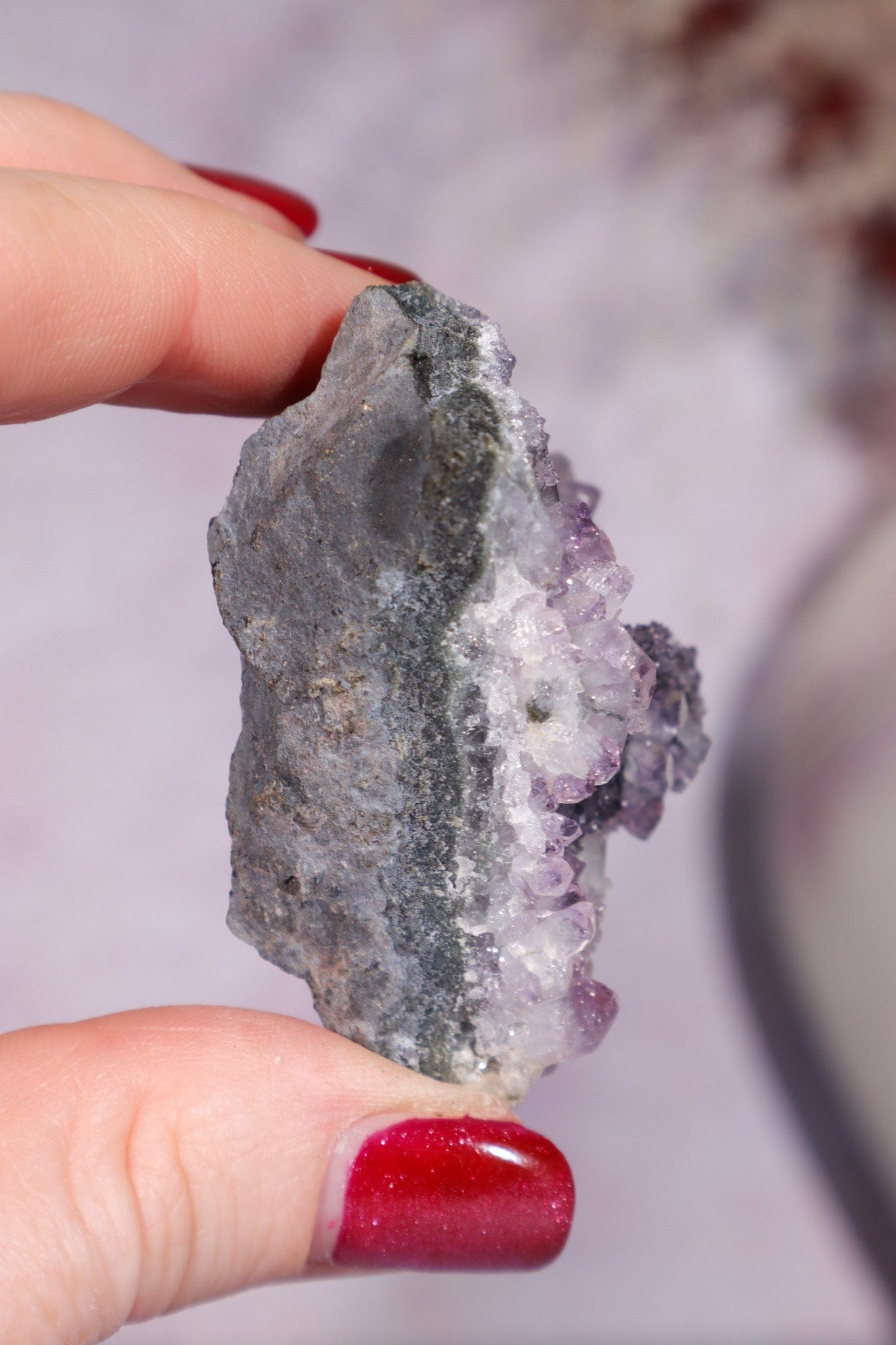 Flower Amethyst Specimen 6cm, Uruguay Specimen Tali & Loz Crystals
