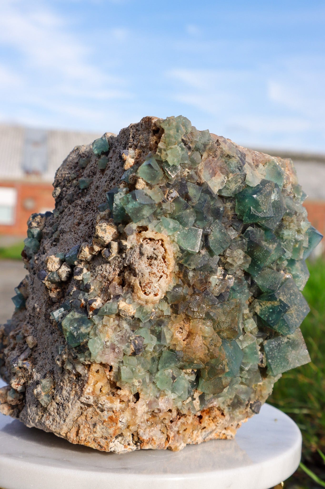 Fluorite in Galena Mineral 2.7KG , Rogerley Mine, UK Minerals Tali & Loz Crystals