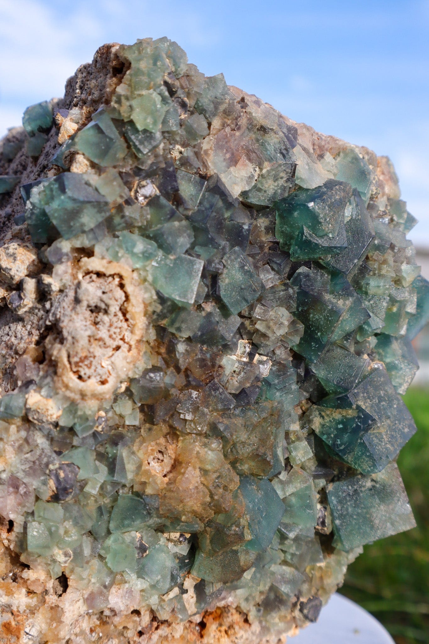 Fluorite in Galena Mineral 2.7KG , Rogerley Mine, UK Minerals Tali & Loz Crystals