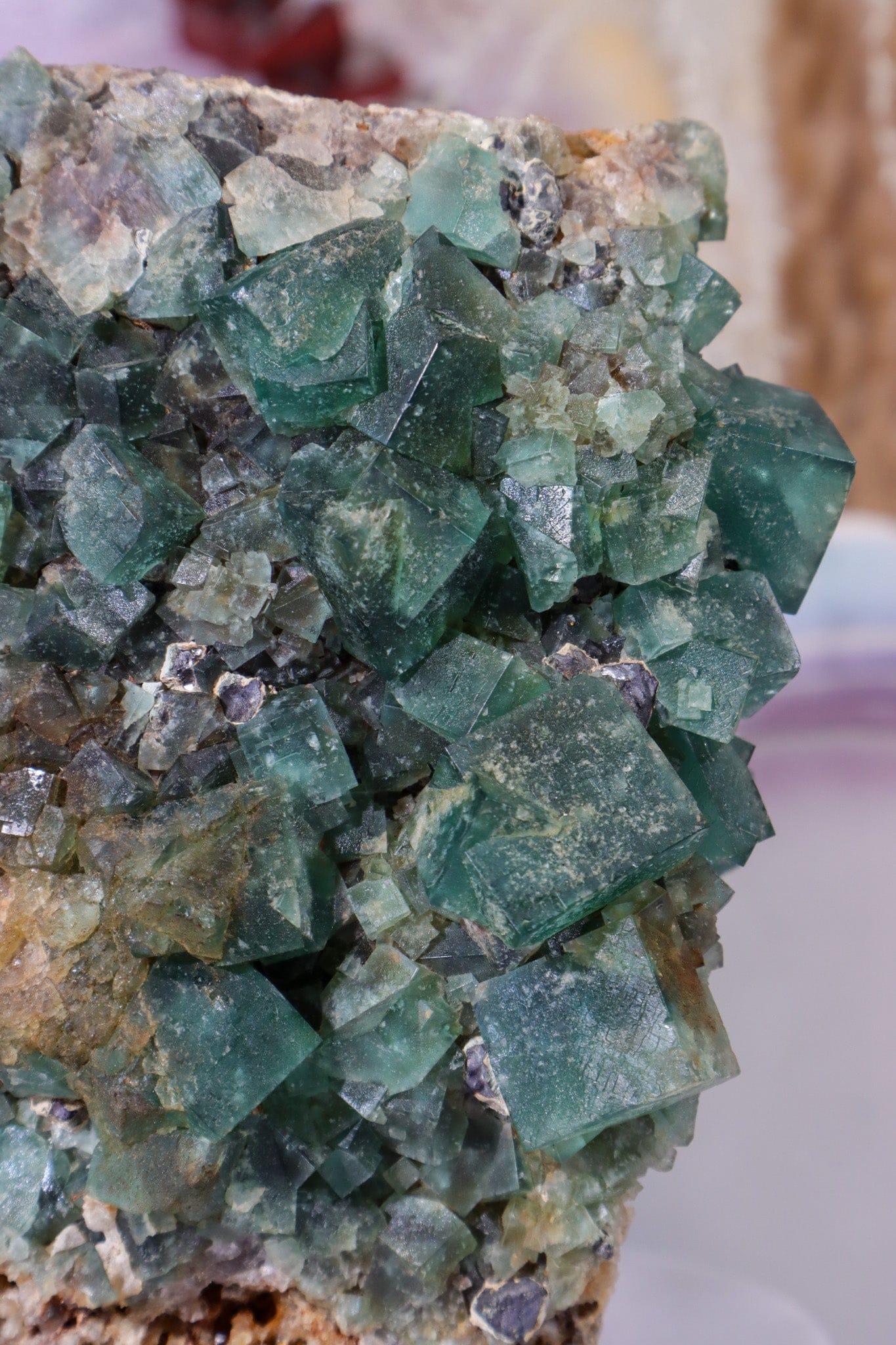 Fluorite in Galena Mineral 2.7KG , Rogerley Mine, UK Minerals Tali & Loz Crystals