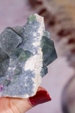 Fluorite Specimen 115gr, Mongolia, China Minerals Tali & Loz Crystals