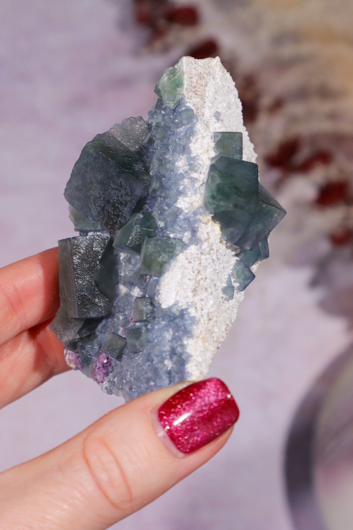 Fluorite Specimen 115gr, Mongolia, China Minerals Tali & Loz Crystals