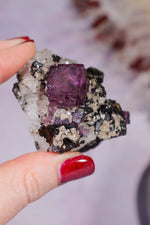 Fluorite, Sphalerite and Calcite on Quartz Specimen 107gr, Illinois Minerals Tali & Loz Crystals