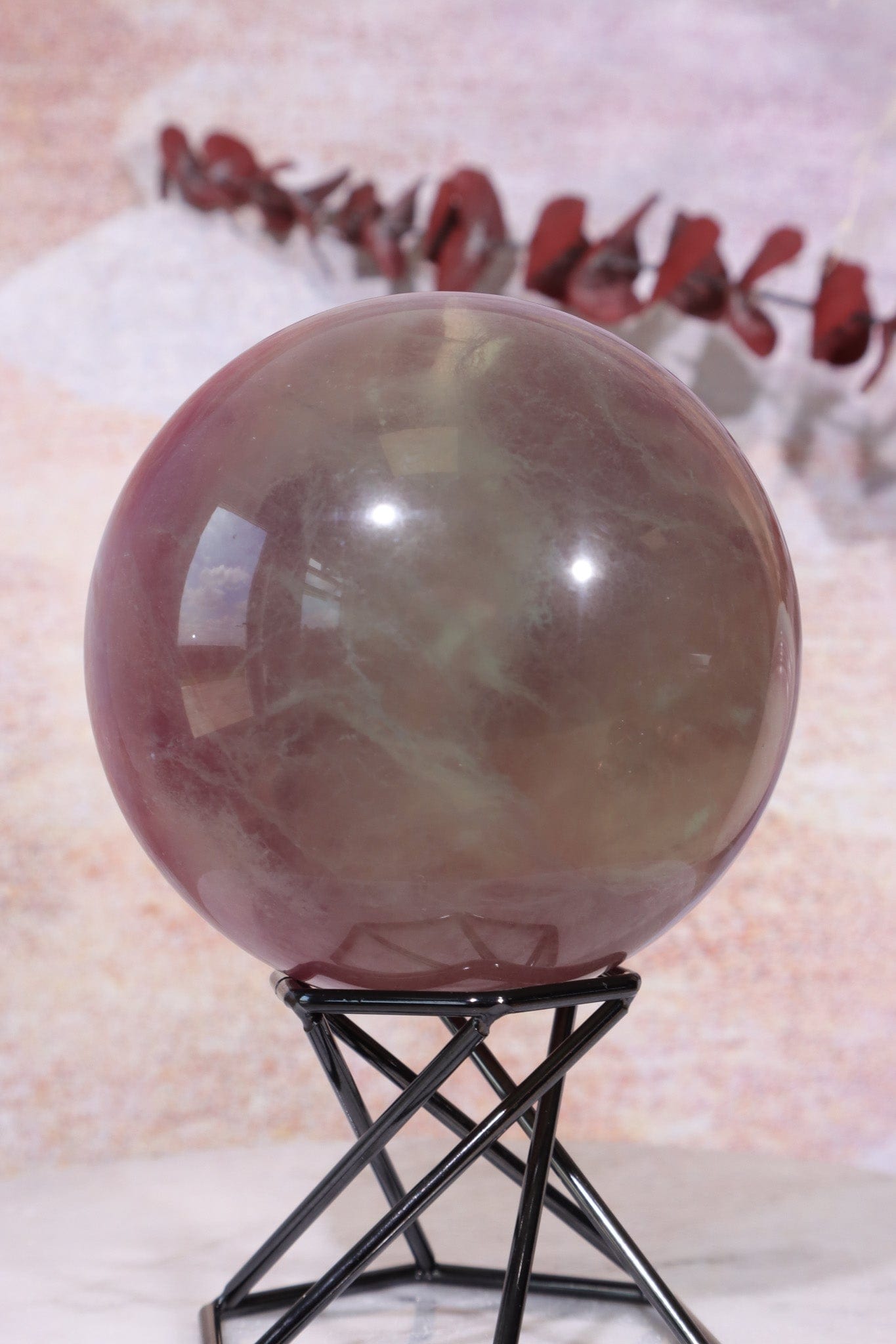 Fluorite Sphere 7.6cm , Sold As Seen Spheres Tali & Loz Crystals
