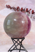 Fluorite Sphere 7.6cm , Sold As Seen Spheres Tali & Loz Crystals