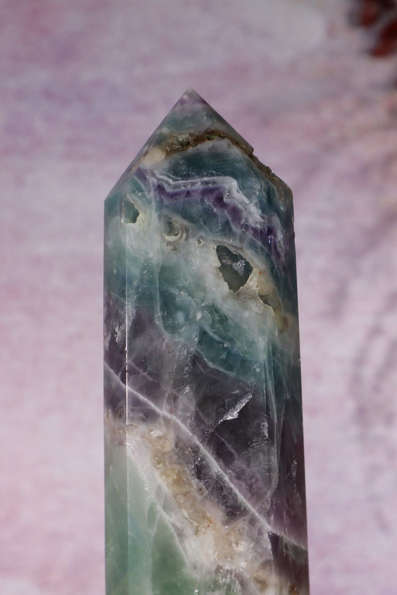 Fluorite Tower With Natural Cavities 1.2KG Towers Tali & Loz Crystals