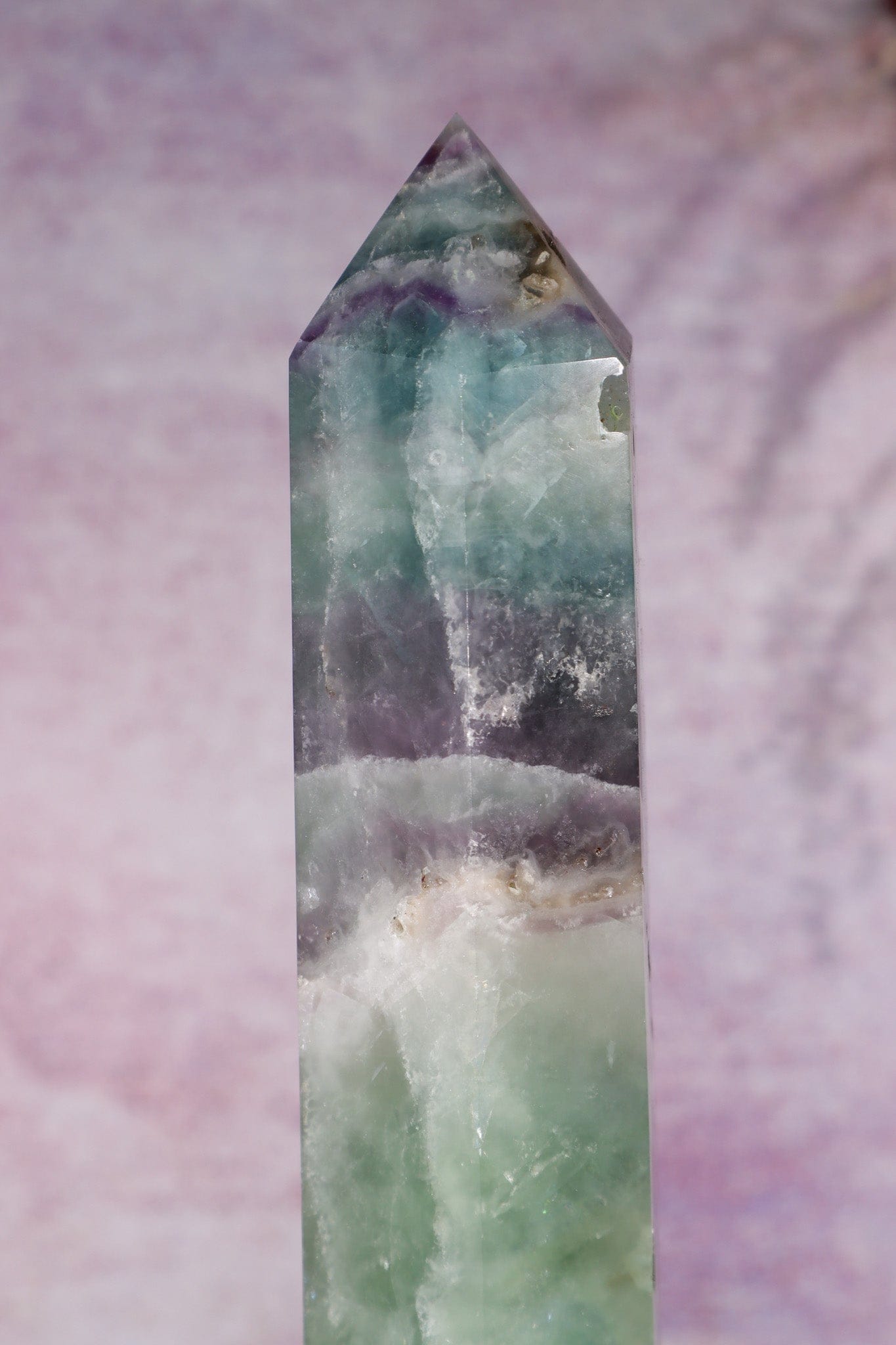 Fluorite Tower With Natural Cavities 1.2KG Towers Tali & Loz Crystals