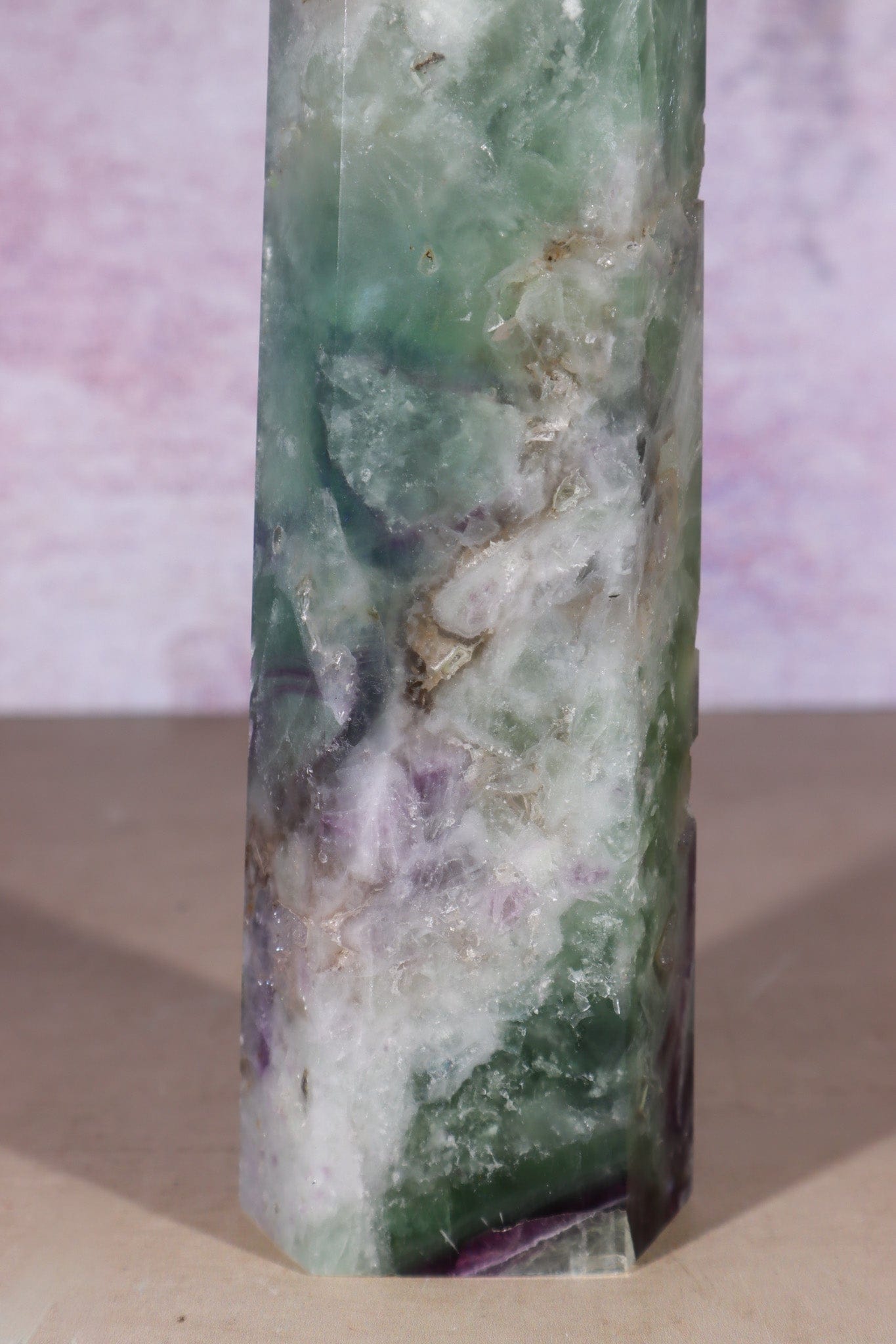 Fluorite Tower With Natural Cavities 1.2KG Towers Tali & Loz Crystals