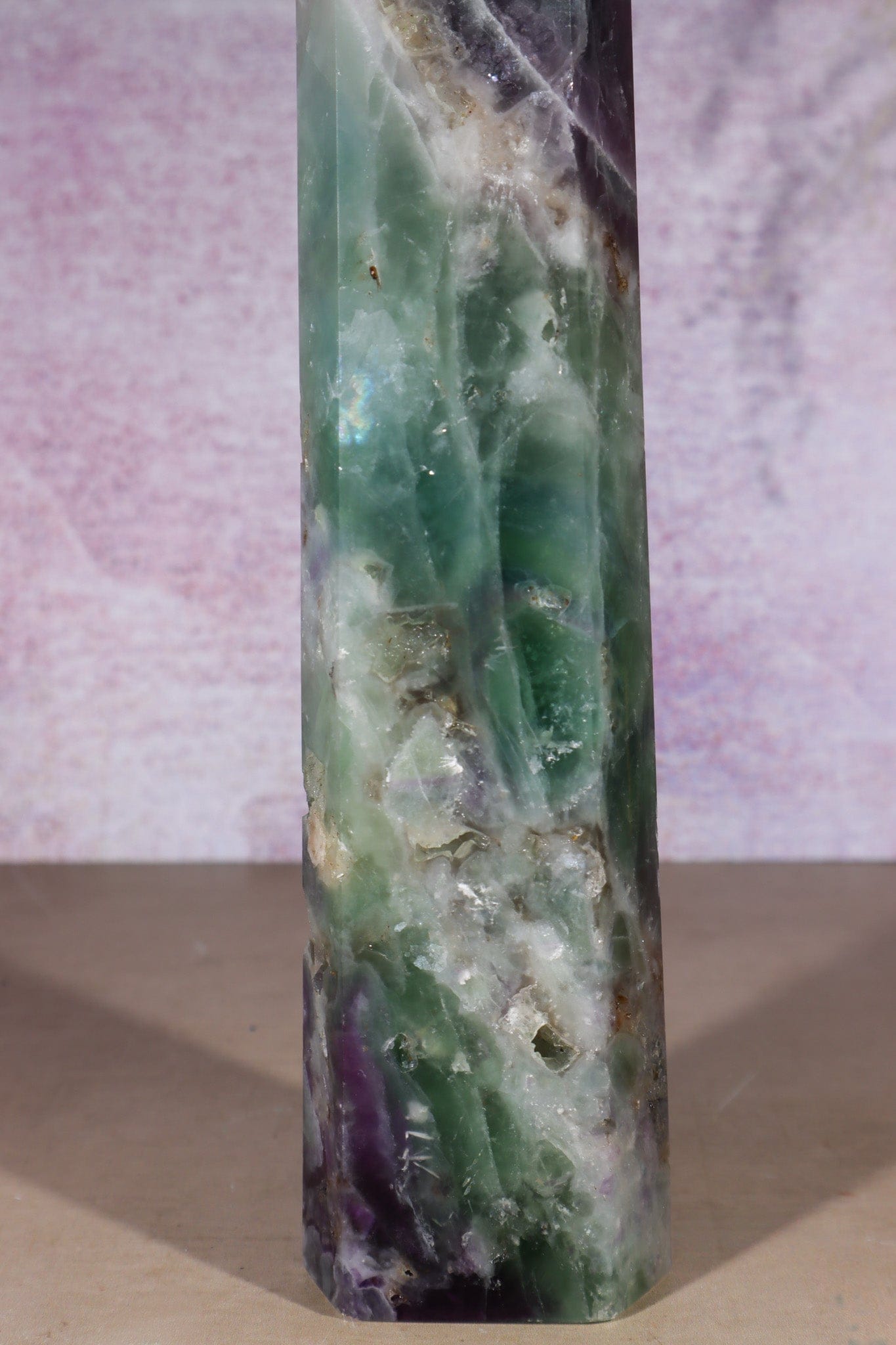 Fluorite Tower With Natural Cavities 1.2KG Towers Tali & Loz Crystals