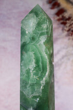 Fluorite Tower With Natural Cavities and Feather inclusions 1.2KG Towers Tali & Loz Crystals
