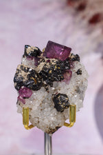 Fluorite With Sphalerite and Calcite Specimen 107gr, Illinois Minerals Tali & Loz Crystals