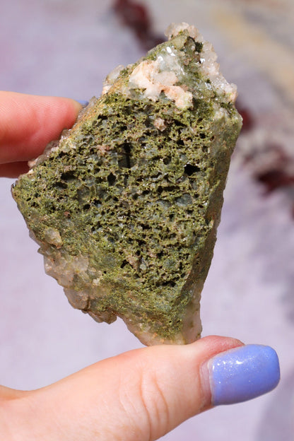 'Forest' Epidote on Quartz 64gr, Sold as Seen Specimens Tali & Loz Crystals