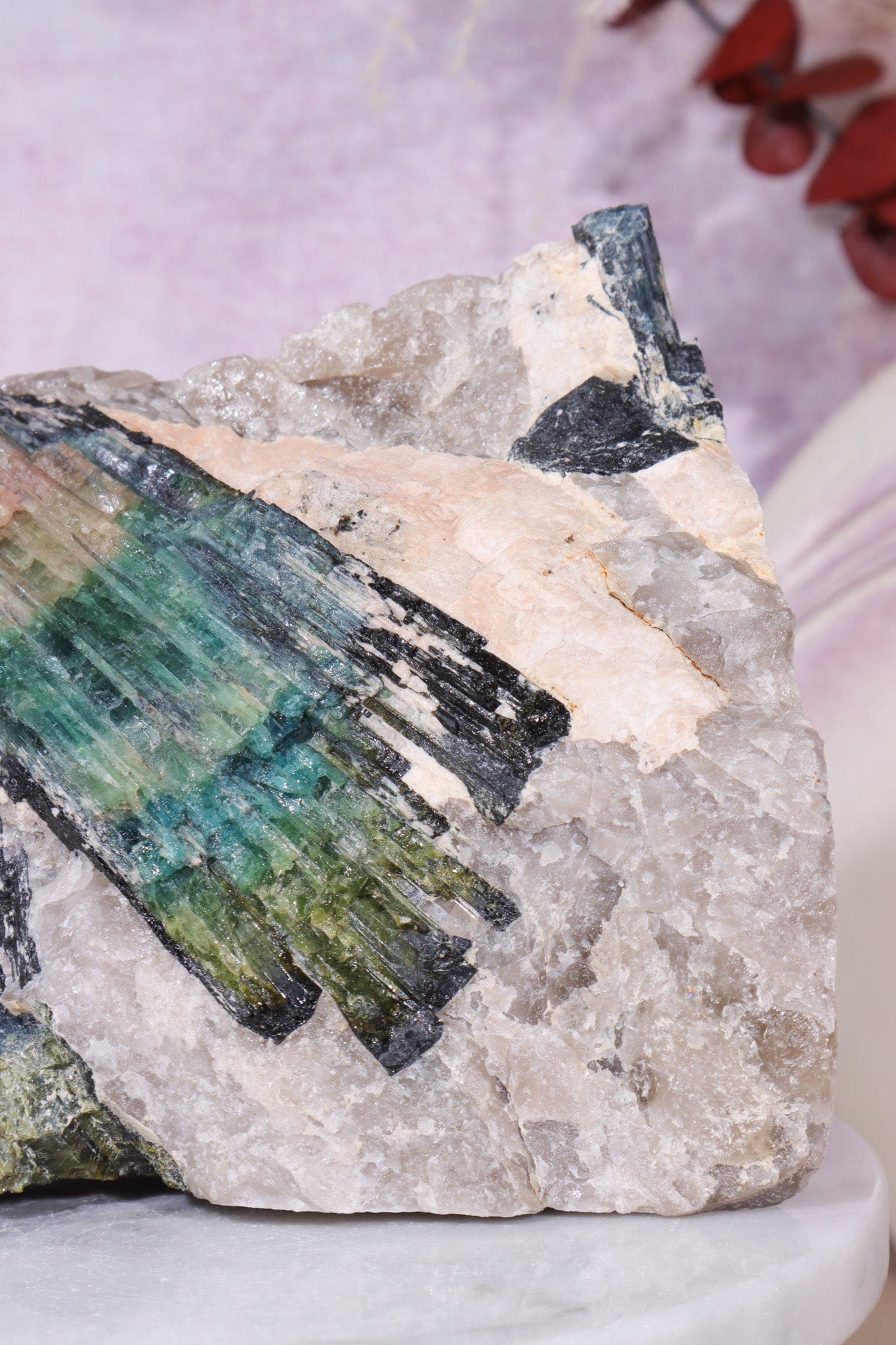 Free Standing Multicolour Tourmaline From Quebec, Canada Specimen Tali & Loz Crystals