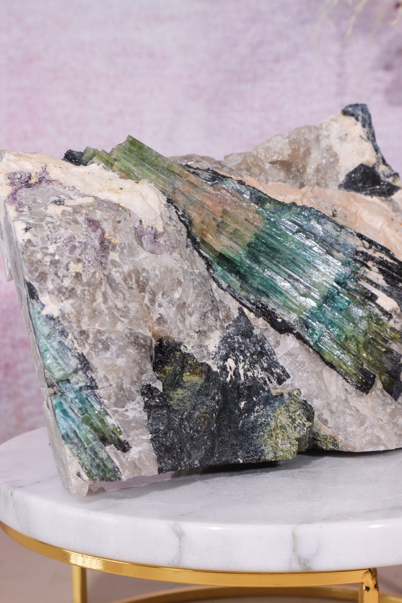 Free Standing Multicolour Tourmaline From Quebec, Canada Specimen Tali & Loz Crystals