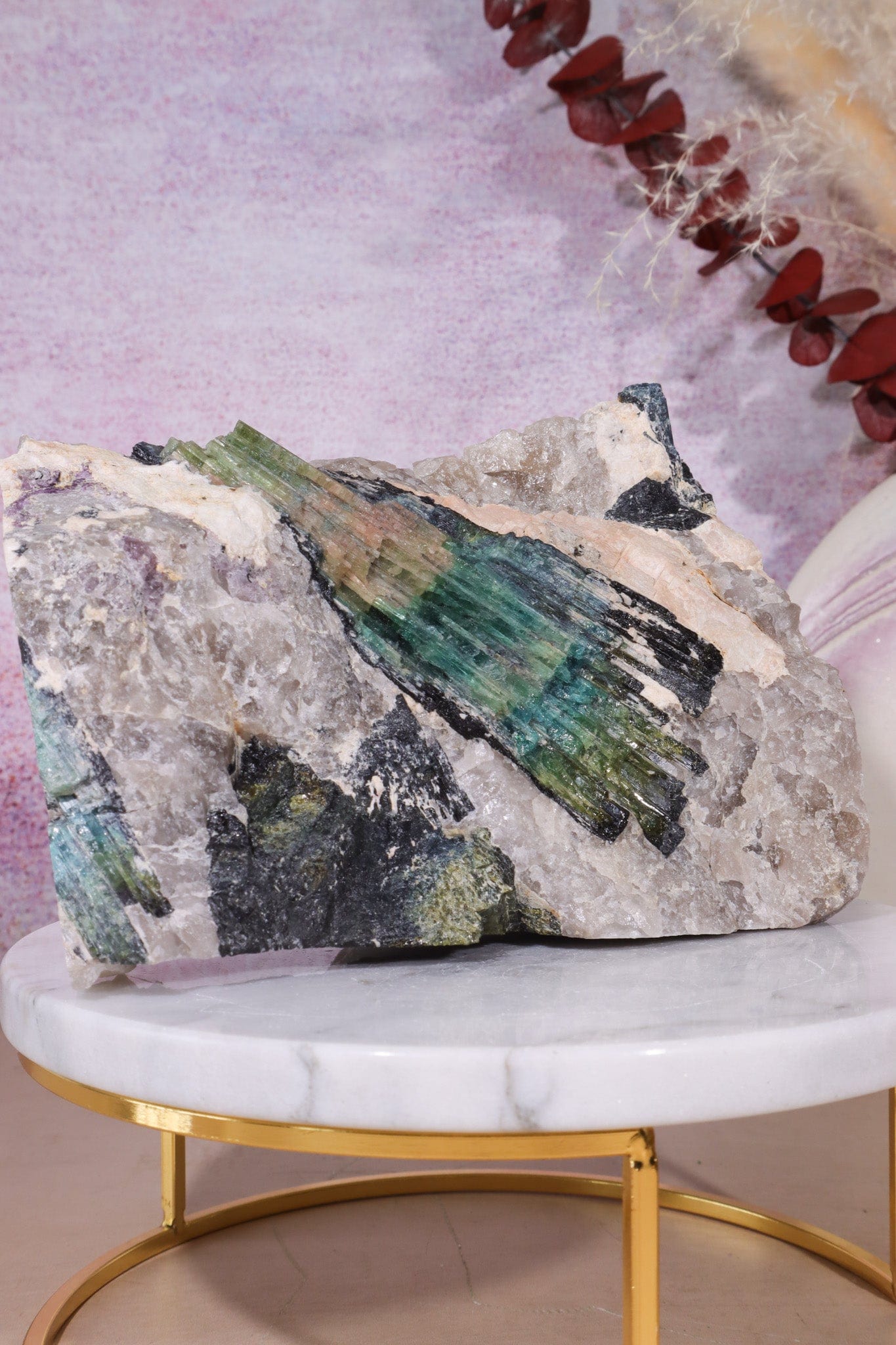 Free Standing Multicolour Tourmaline From Quebec, Canada Specimen Tali & Loz Crystals