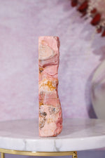 Freestanding Pink Opal Slab, Australia, 12.5cm Freeform Tali & Loz Crystals