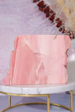 Freestanding Pink Opal Slab, Australia, 12.5cm Freeform Tali & Loz Crystals