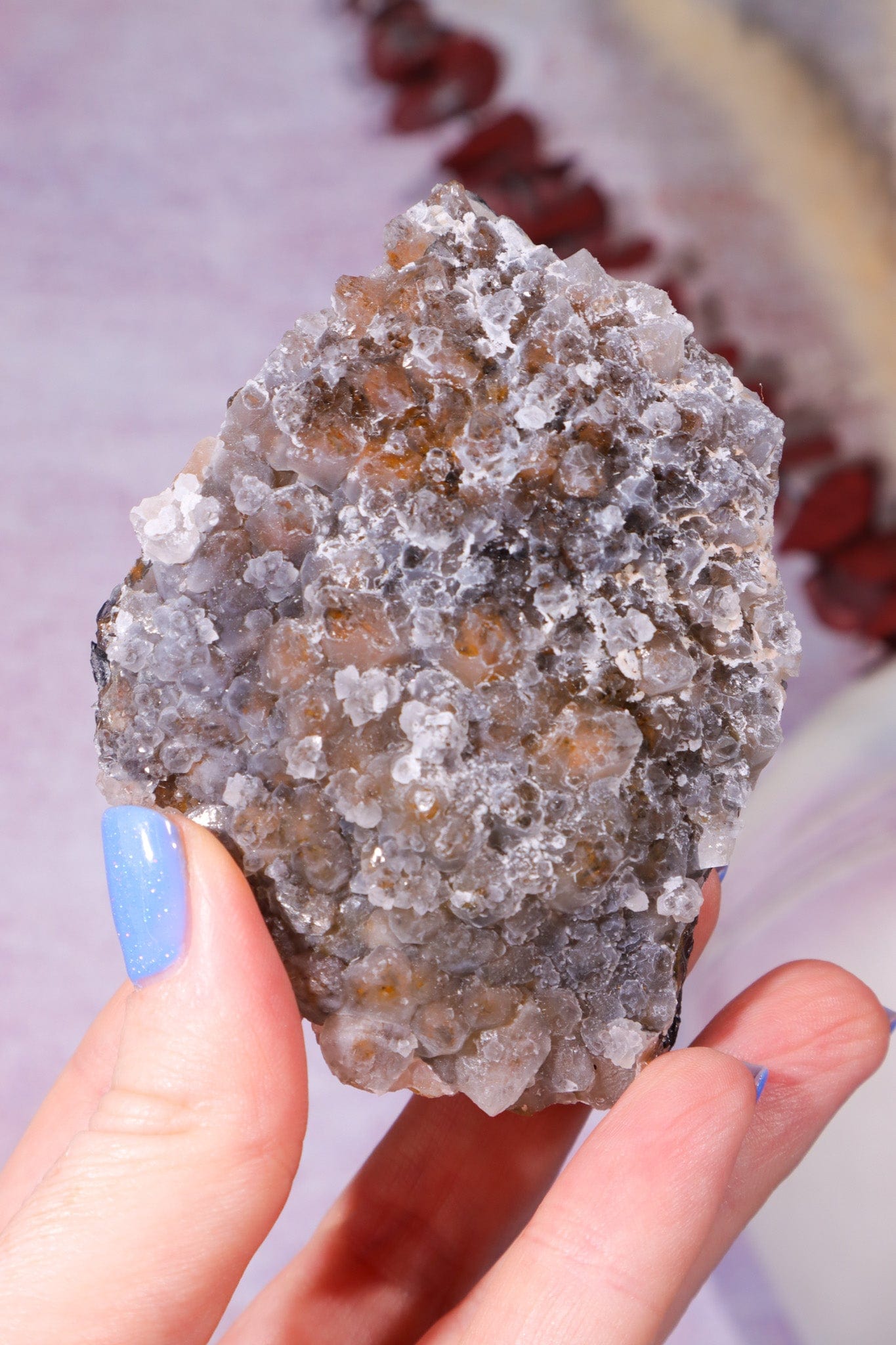Frosted Manganese Quartz and Limonite Specimen 203gr Specimen Tali & Loz