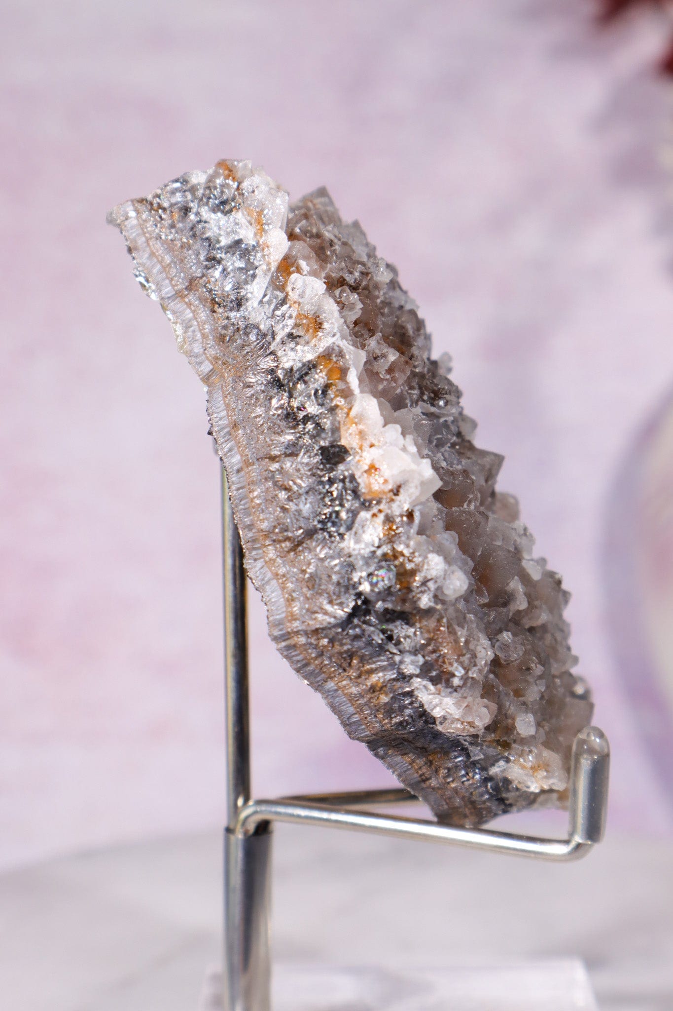 Frosted Manganese Quartz and Limonite Specimen 203gr Specimen Tali & Loz