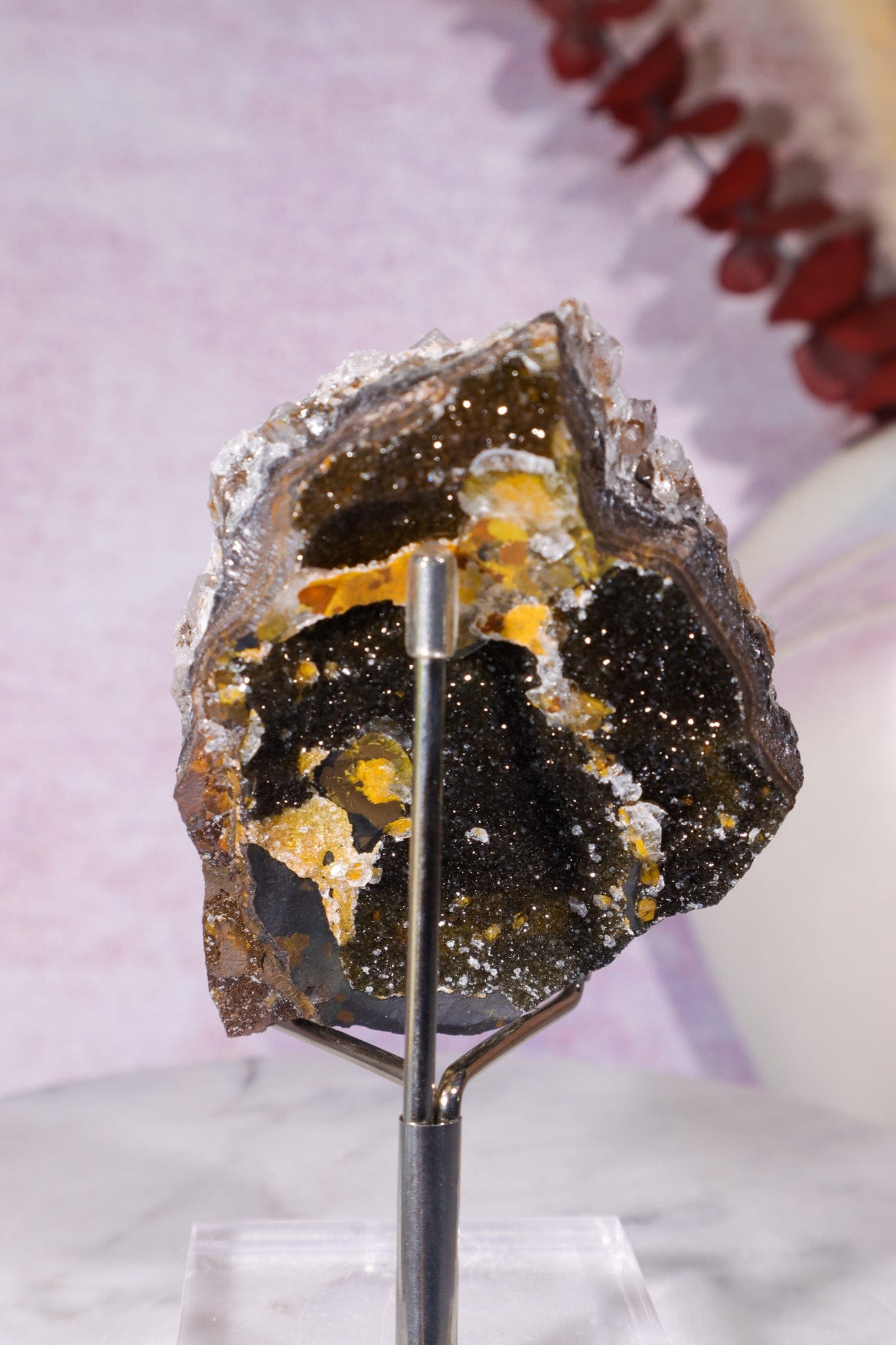 Frosted Manganese Quartz and Limonite Specimen 203gr Specimen Tali & Loz