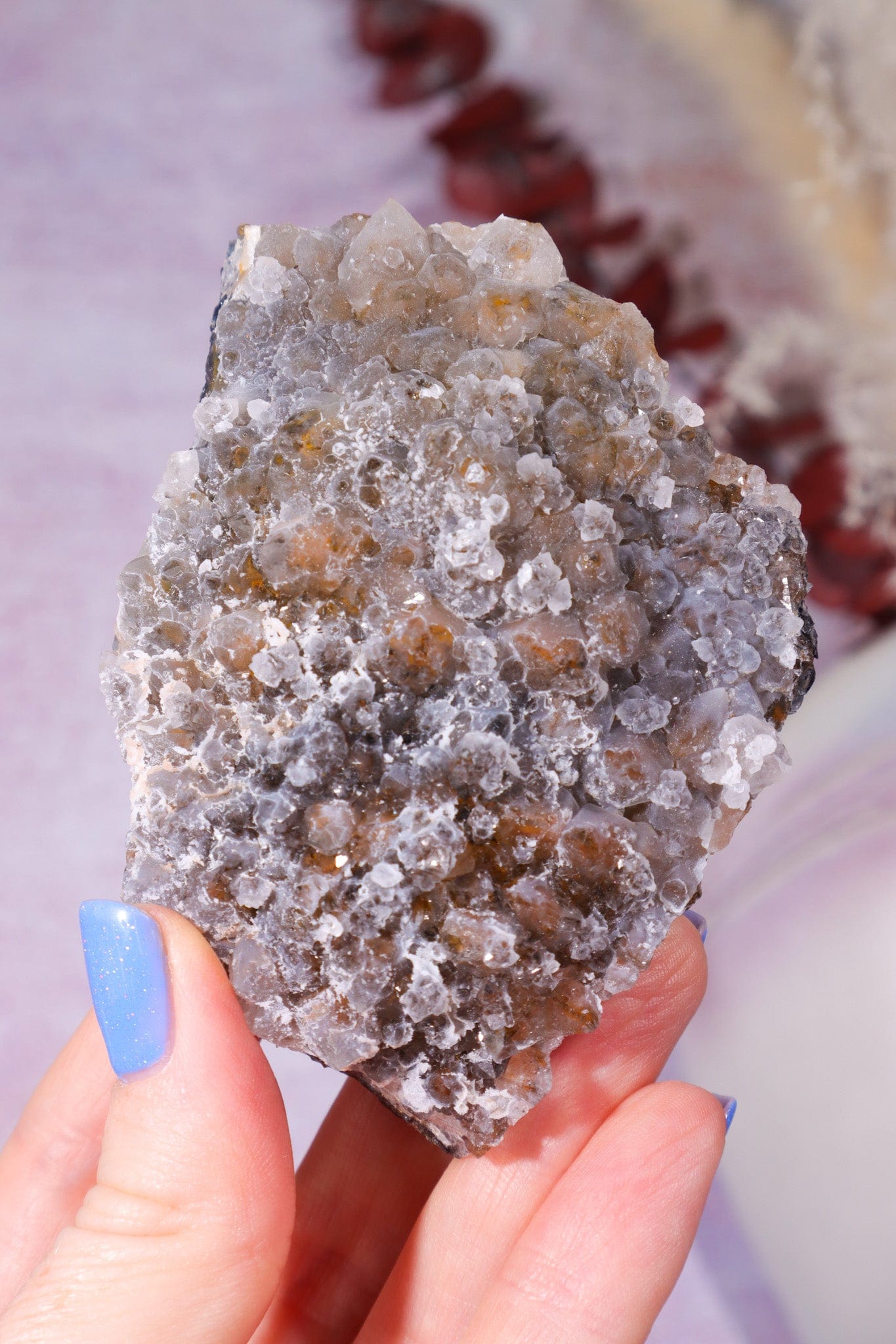 Frosted Manganese Quartz and Limonite Specimen 203gr Specimen Tali & Loz
