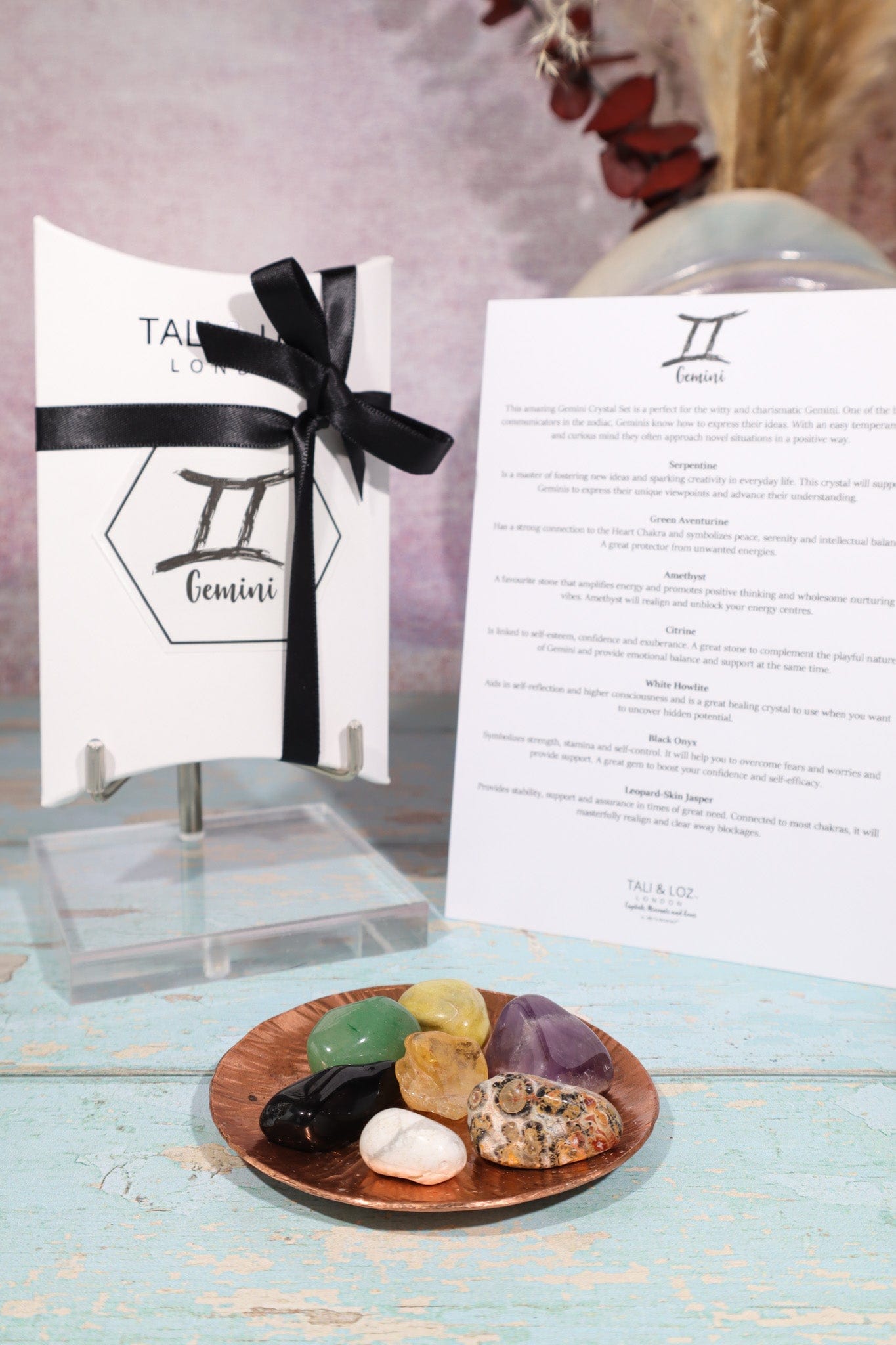 Gemini Zodiac Crystal Set Crystal Sets Tali & Loz Crystals