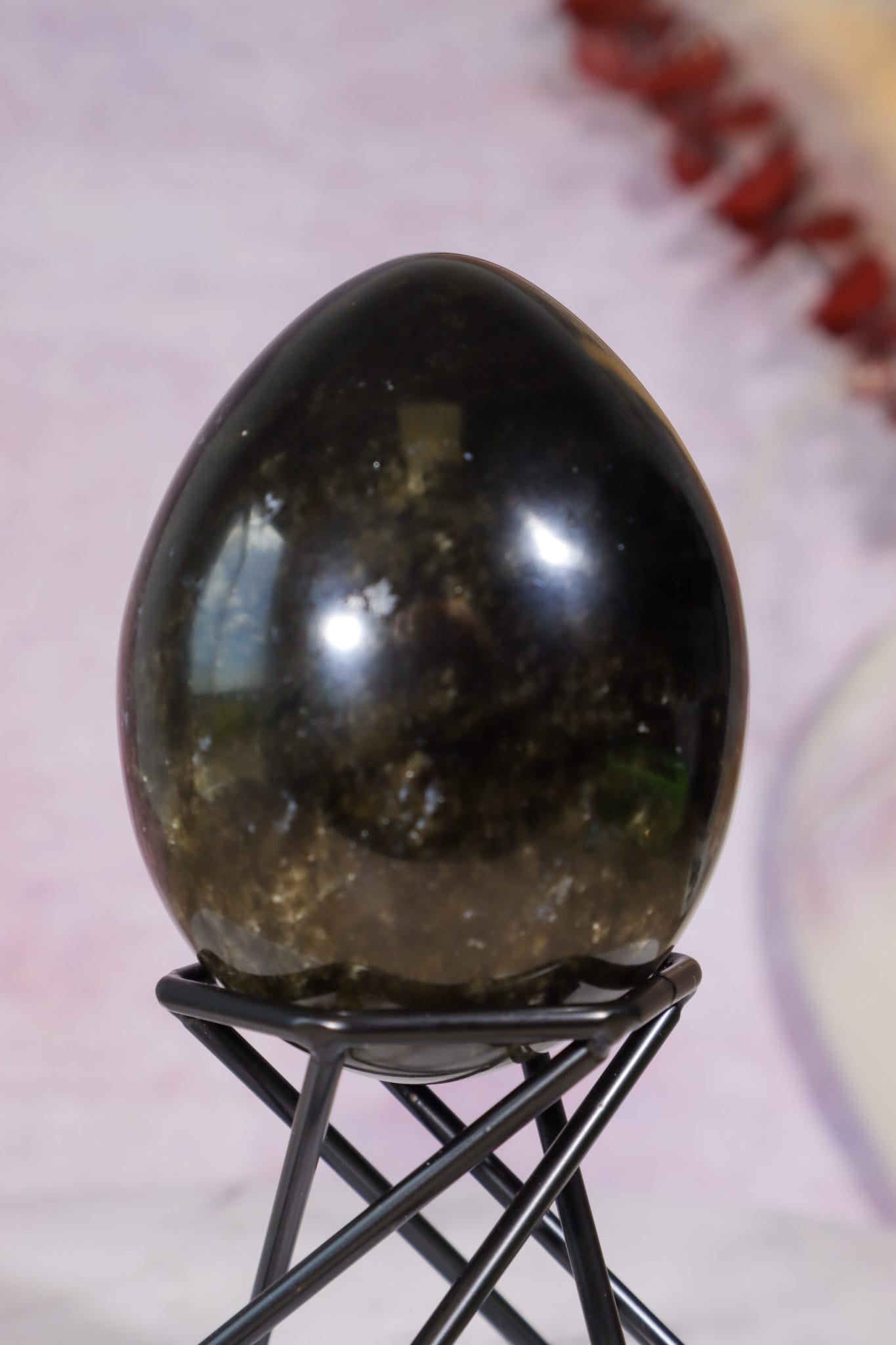 Gold Sheen Obsidian Egg | 6.2cm | Mexico Eggs Tali & Loz Crystals