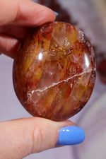 Golden Healer Hematoid Quartz Palmstone 5.2cm Palm Stone Tali & Loz Crystals