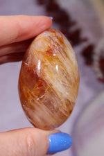 Golden Healer Hematoid Quartz Palmstone 5.5cm Palm Stone Tali & Loz Crystals