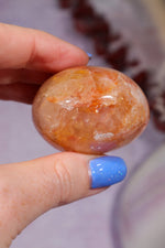 Golden Healer Hematoid Quartz Palmstone 5.5cm Palm Stone Tali & Loz Crystals