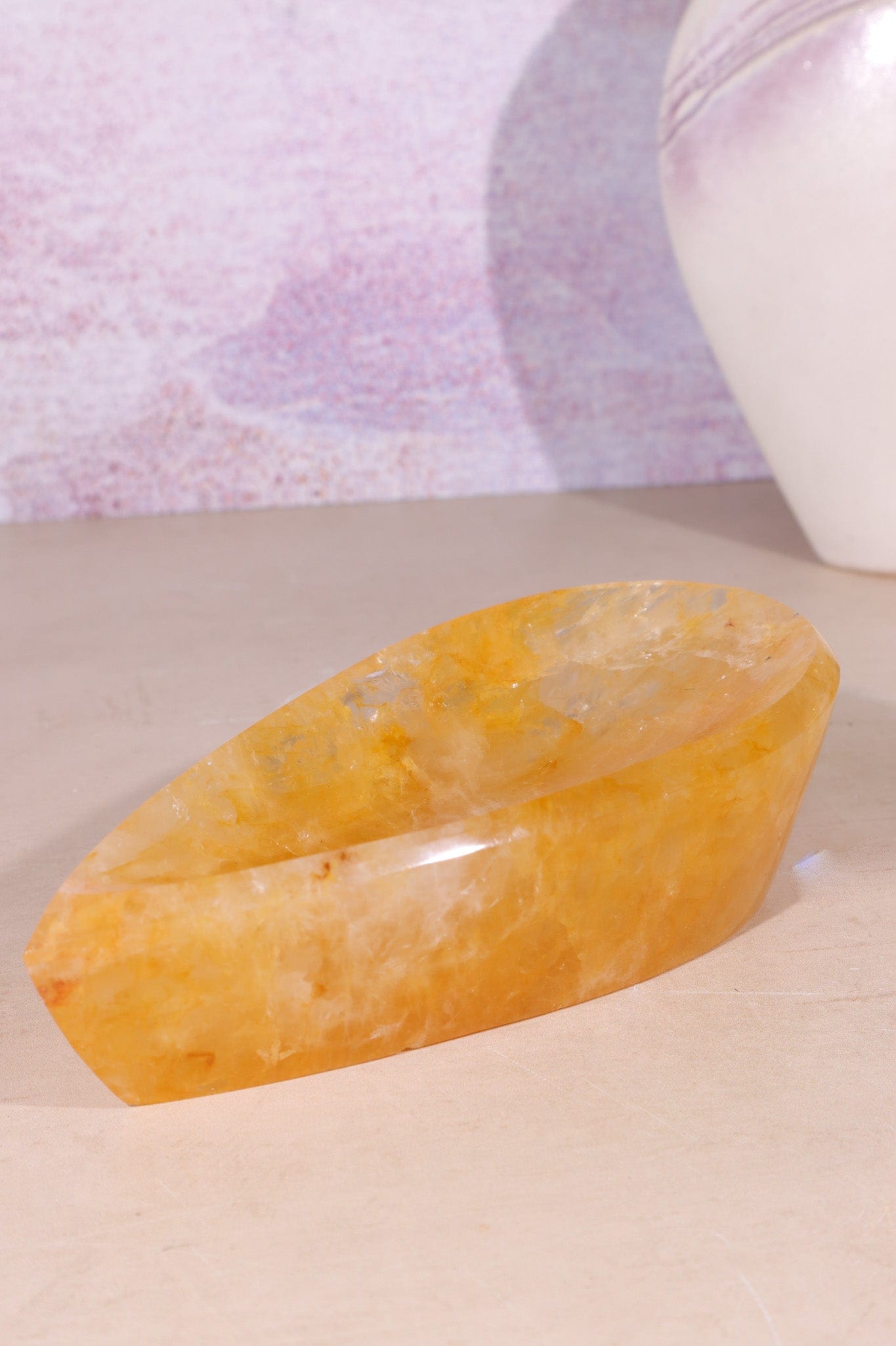 Golden Healer Quartz Bowl 0.6KG Bowls Tali & Loz Crystals