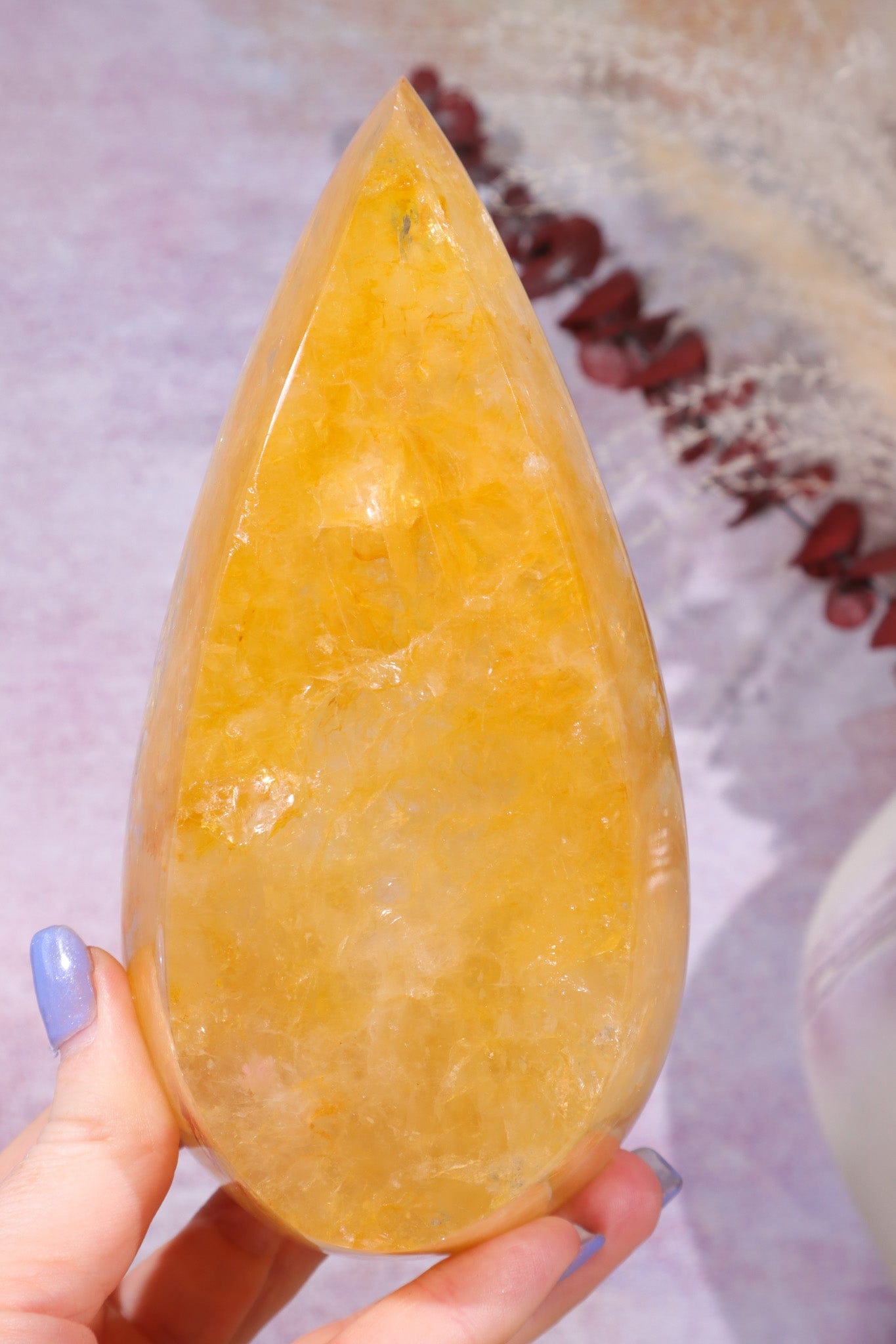 Golden Healer Quartz Bowl 0.6KG Bowls Tali & Loz Crystals