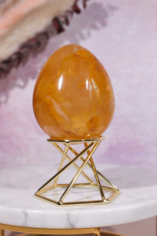 Golden Healer Quartz Egg 7cm Worry stones Tali & Loz Crystals