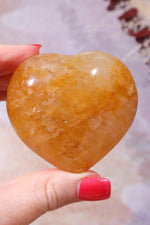 Golden Healer Quartz Heart, Intuitively Chosen Hearts Tali & Loz Crystals