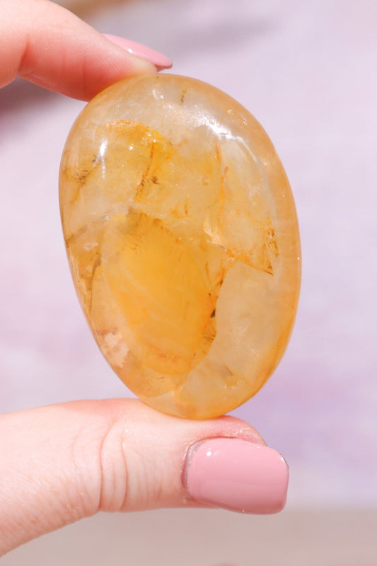 Golden Healer Quartz Palmstone 5.5cm Worry stones Tali & Loz Crystals