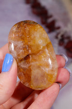 Golden Healer Quartz Palmstone 6cm Worry stones Tali & Loz Crystals