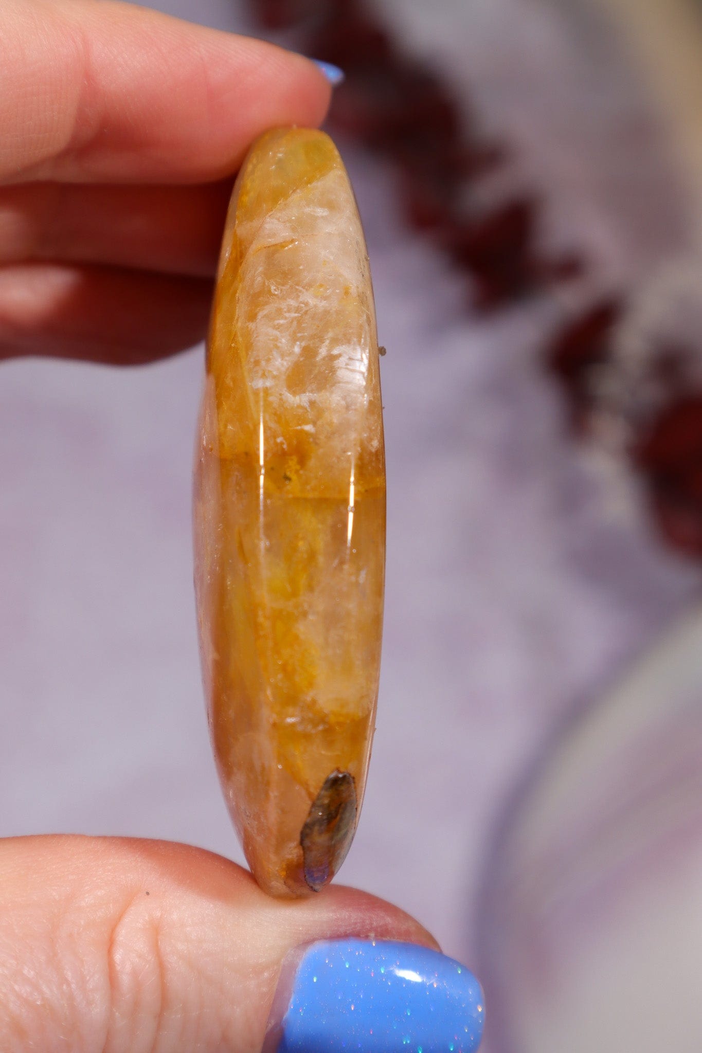 Golden Healer Quartz Palmstone 6cm Worry stones Tali & Loz Crystals