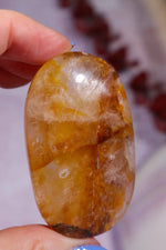Golden Healer Quartz Palmstone 6cm Worry stones Tali & Loz Crystals