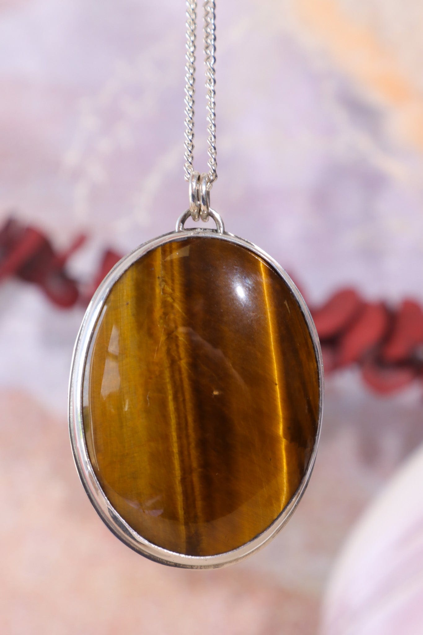 Golden Tigers Eye Necklace With Earrings, Handmade In The UK Jewellery Tali & Loz